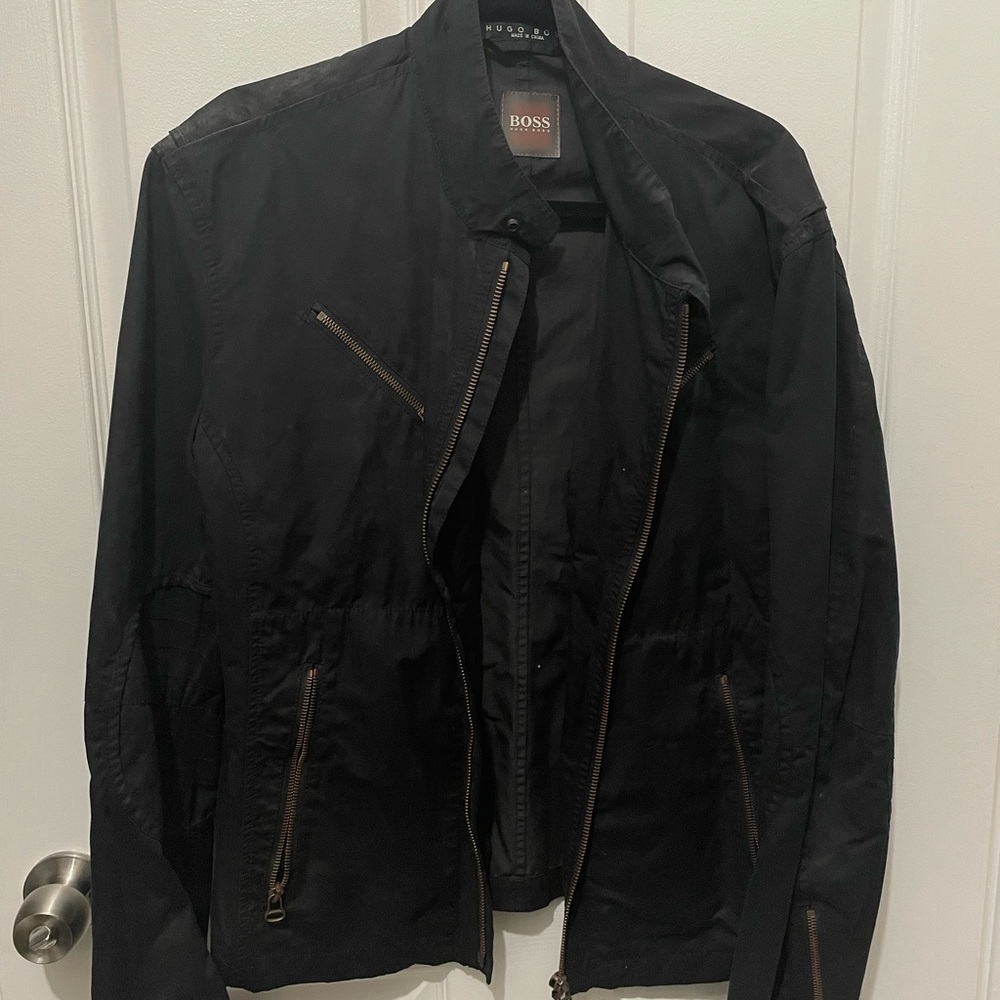 HUGO BOSS Canvas Moto Jacket